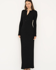 Embrace effortless style with the Long Sleeve Henley Maxi Dress from AOCO. Featuring a classic button front and soft fabrics, it's your new daily essential.