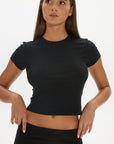 AOCO Carly Baby Tee Black