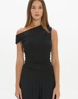 Loose The Label Chloe Off Shoulder Top - Black
