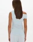 Loose The Label Chloe Off Shoulder Top - Pale Azure