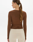 Loose The Label Christy Yoga Wrap Top - Earth