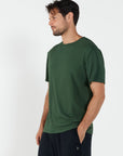 Mens Crew Neck Tshirt Forest Green