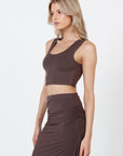 Como Crop Top - Espresso