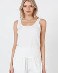 Como Tank Top - White