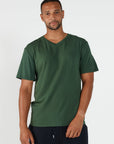 Como V-Neck T-Shirt - Forest Green