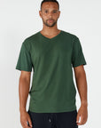 Como V-Neck T-Shirt - Forest Green