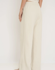 Upgrade your downtime with the French Terry Wide Leg Pants from AOCO in cream. Crafted from ultra-soft fabrics, these chic bottoms provide a flattering, relaxed fit.
