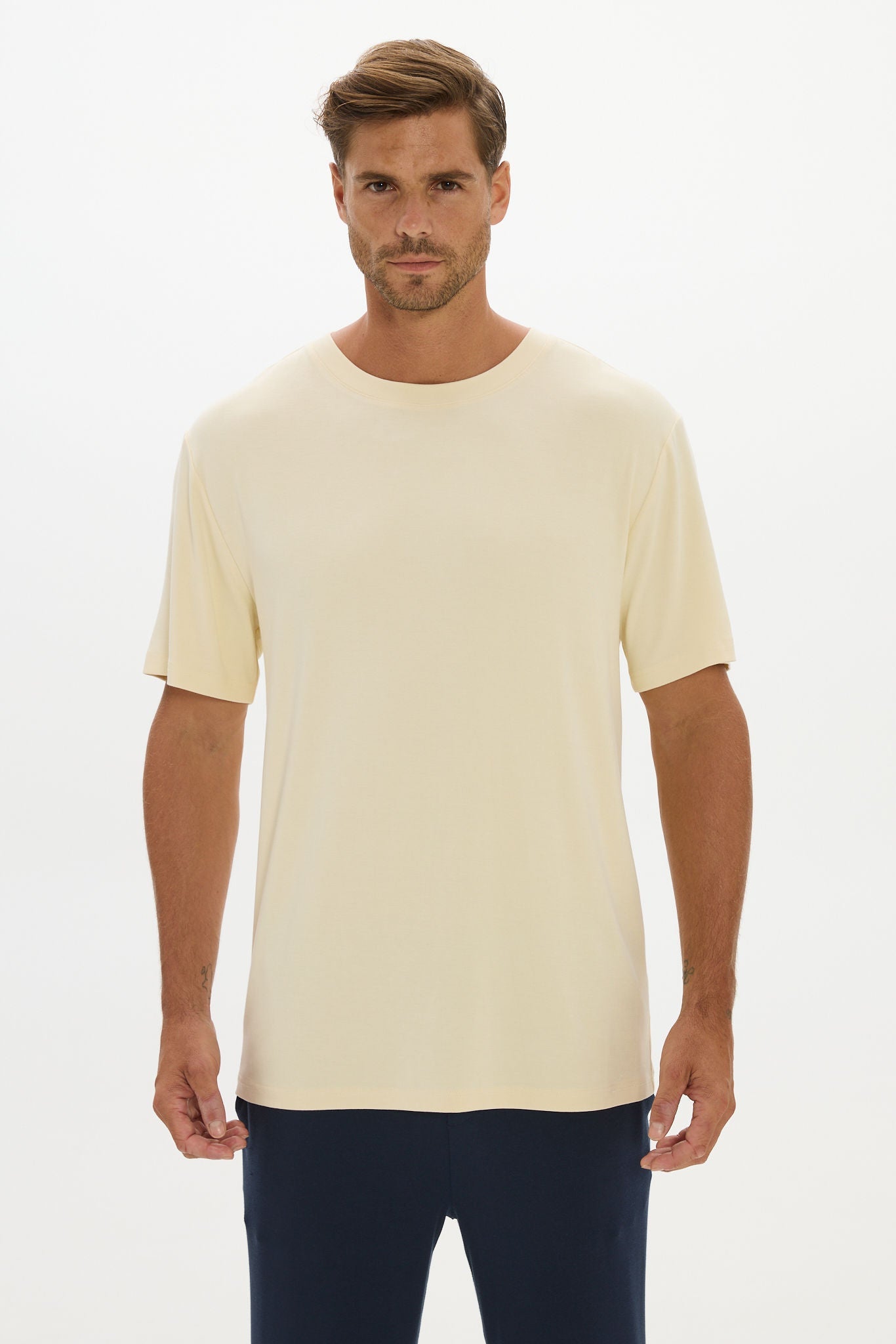 Lounge Crew Neck Tshirt Yellow