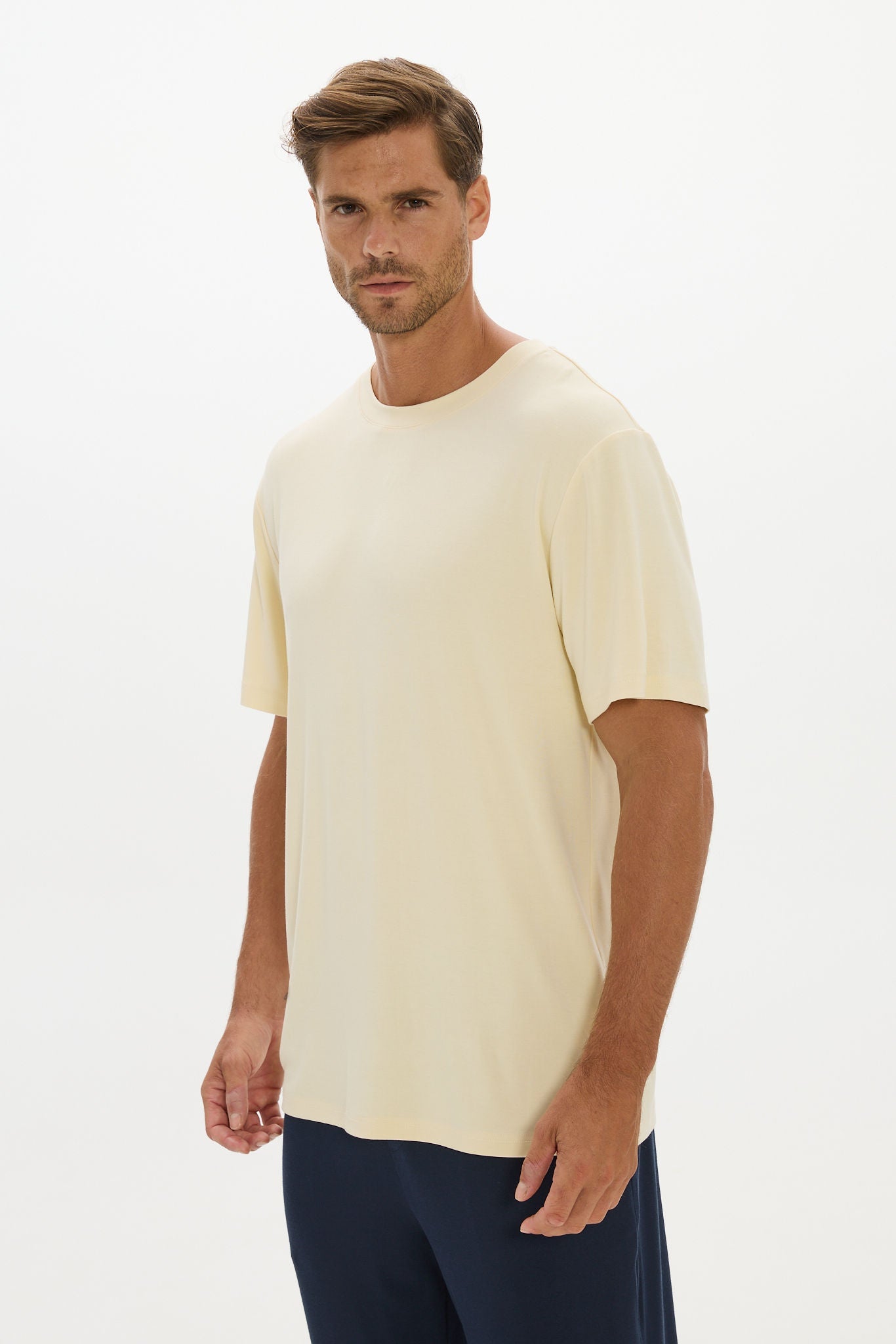 Lounge Crew Neck Tshirt Yellow