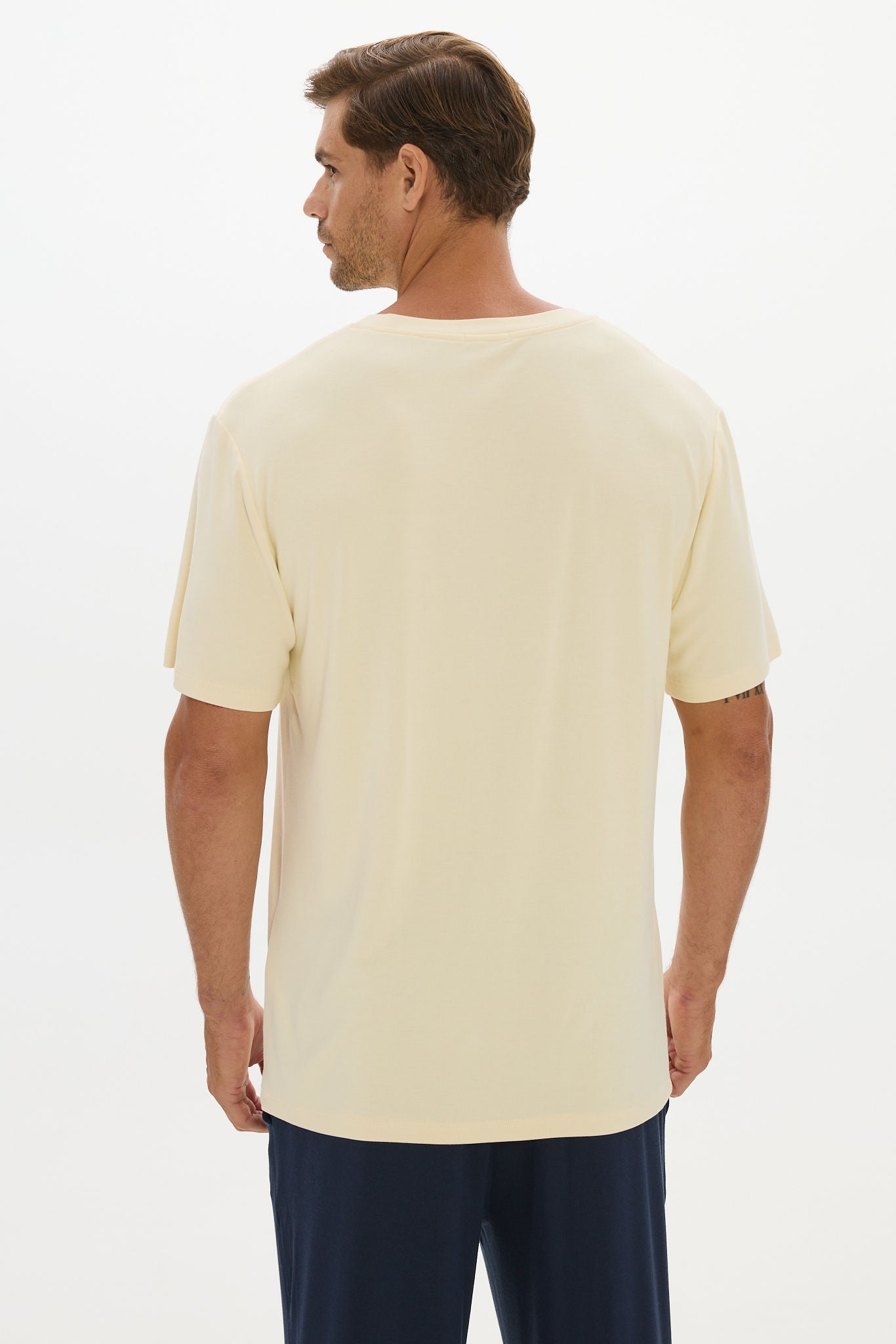 Lounge Crew Neck Tshirt Yellow