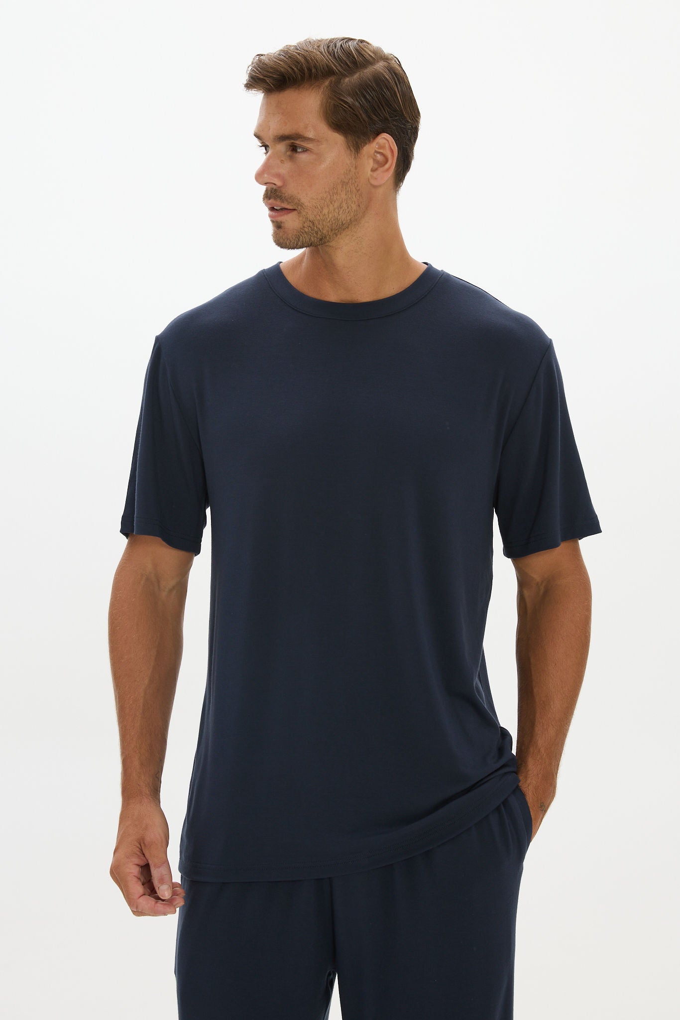 Lounge Crew Neck Tshirt Navy