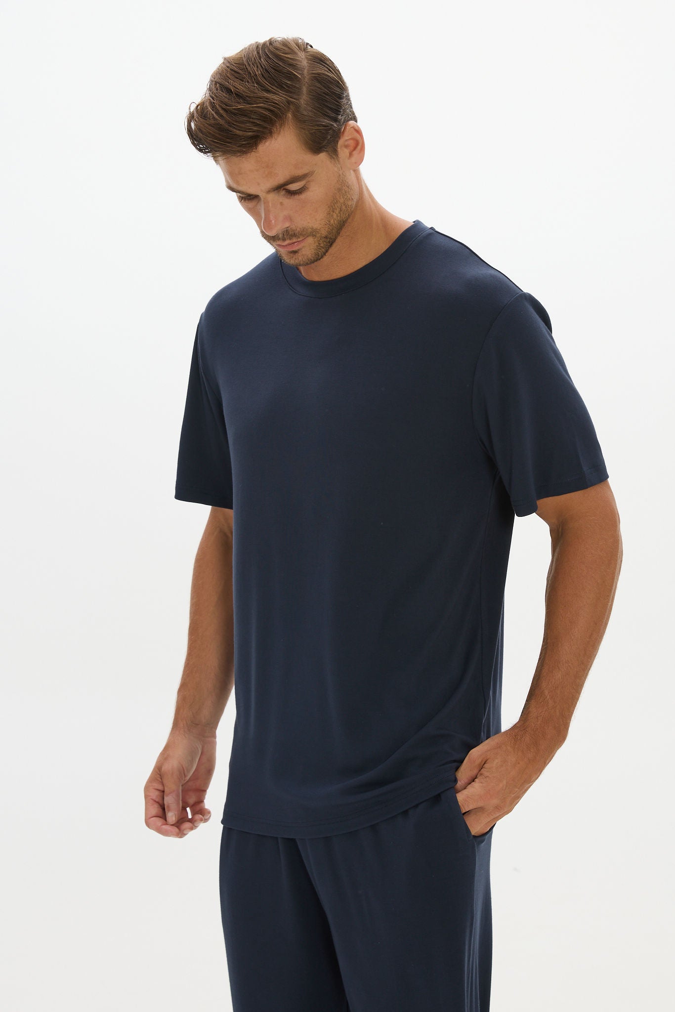 Lounge Crew Neck Tshirt Navy