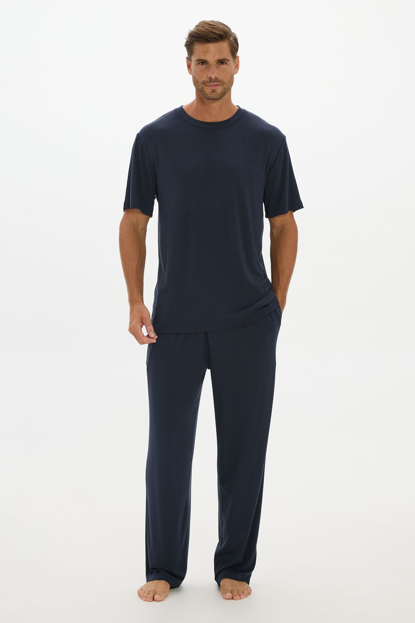 Lounge Crew Neck Tshirt Navy