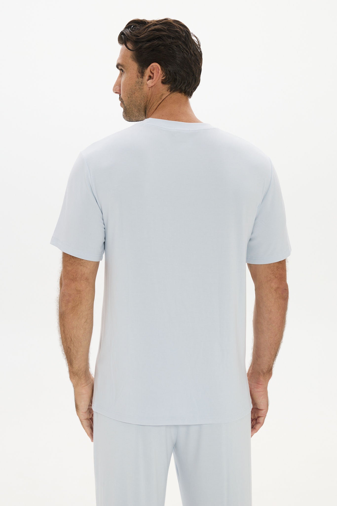 La Palma Crewneck T-Shirt - Pale Azure