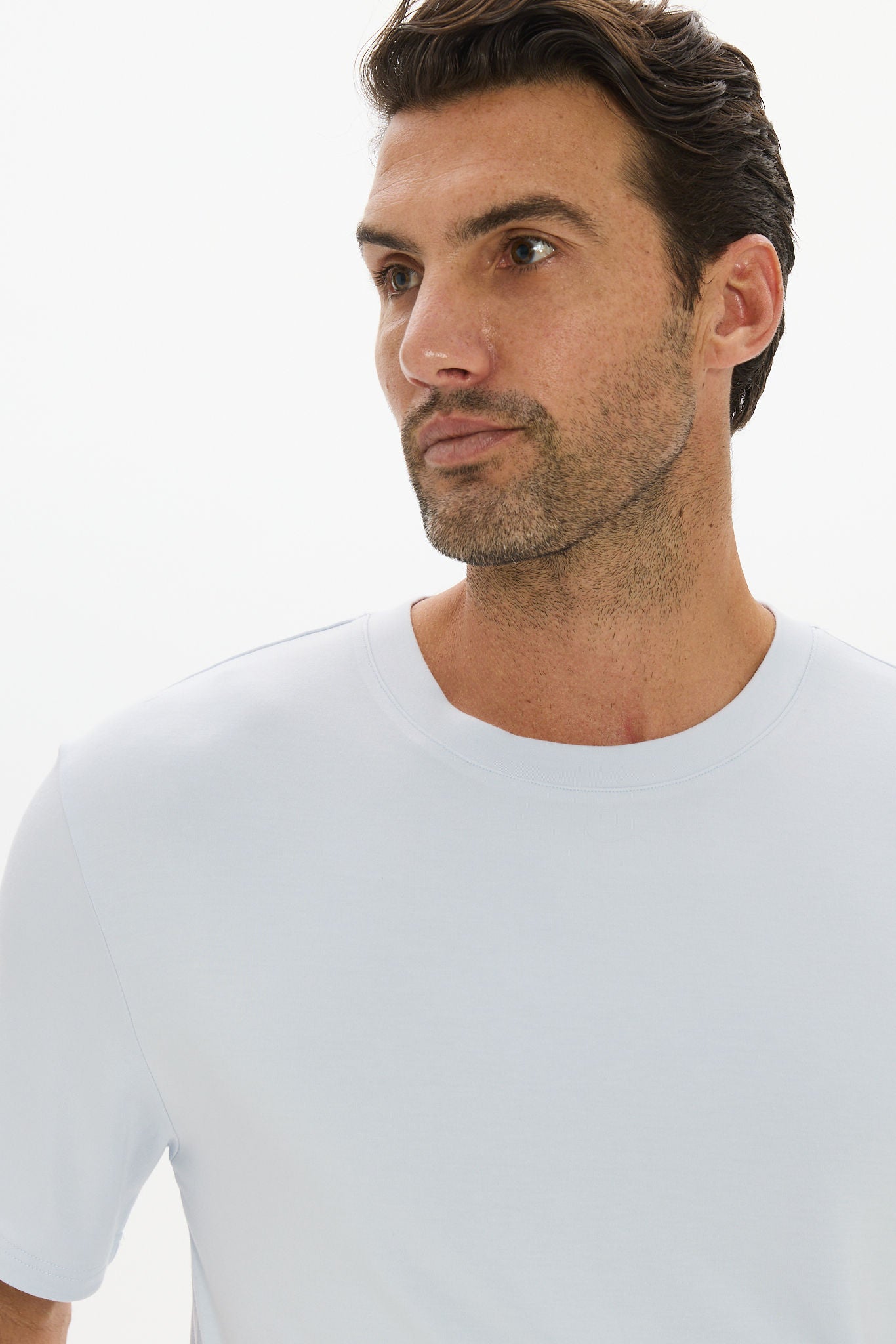 La Palma Crewneck T-Shirt - Pale Azure