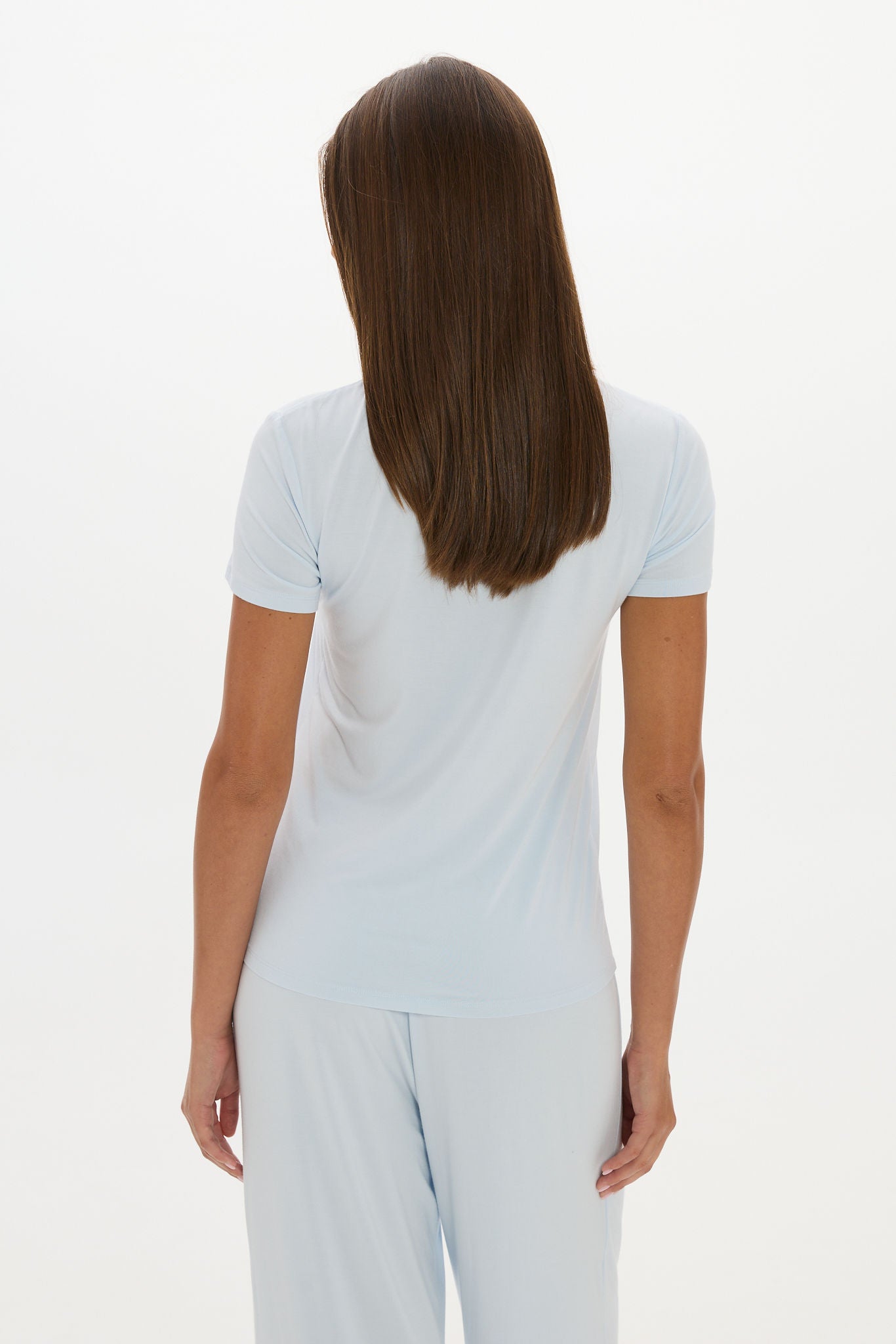 Lounge Crew Neck Tshirt Baby Blue