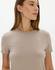 Lounge Crew Neck Tshirt Taupe