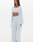 Mid Length Long Loose Robe Baby Blue