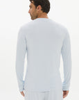 La Palma Crew Neck Long Sleeve T-Shirt - Pale Azure