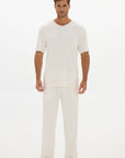 Mens Lounge Pants Cream
