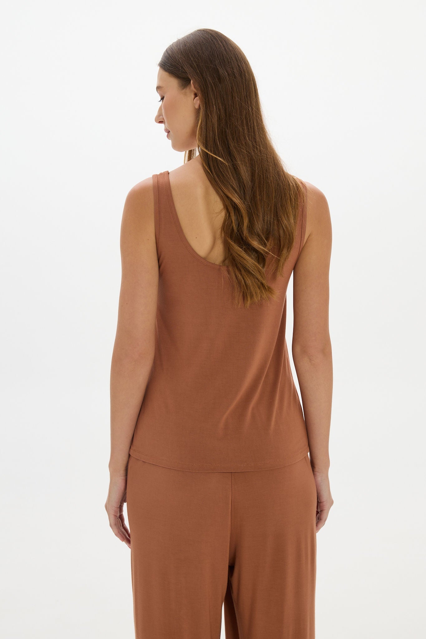 Lounge Tank Top Brown