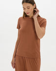 Lounge Crew Neck Tshirt Brown