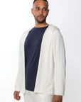 Mens Cream Lounge hoodie
