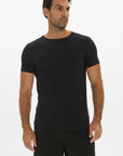 Crew Neck Undershirt - Black
