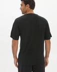 Soft Linen Jersey T-Shirt - Black