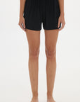 Soft Rib Shorts Black