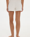 Soft Rib Shorts Cream