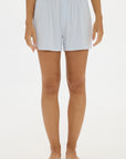 Soft Rib Shorts Pale Azure