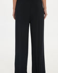 soft rib pants Black