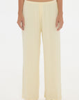 soft rib pants yellow