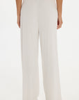 soft rib cream pants
