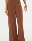 soft rib brown pants