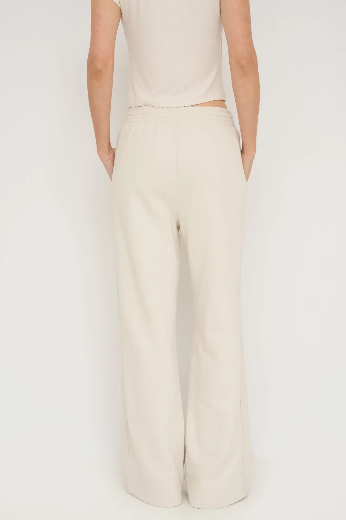 French Terry Wide Leg Pant
