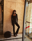 Soft Rib Scoop Neck Top