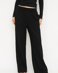 Upgrade your downtime with the French Terry Wide Leg Pants from AOCO. Crafted from ultra-soft fabrics, these chic bottoms provide a flattering, relaxed fit.