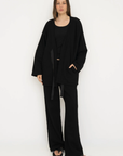 Upgrade your downtime with the French Terry Wide Leg Pants from AOCO. Crafted from ultra-soft fabrics, these chic bottoms provide a flattering, relaxed fit.