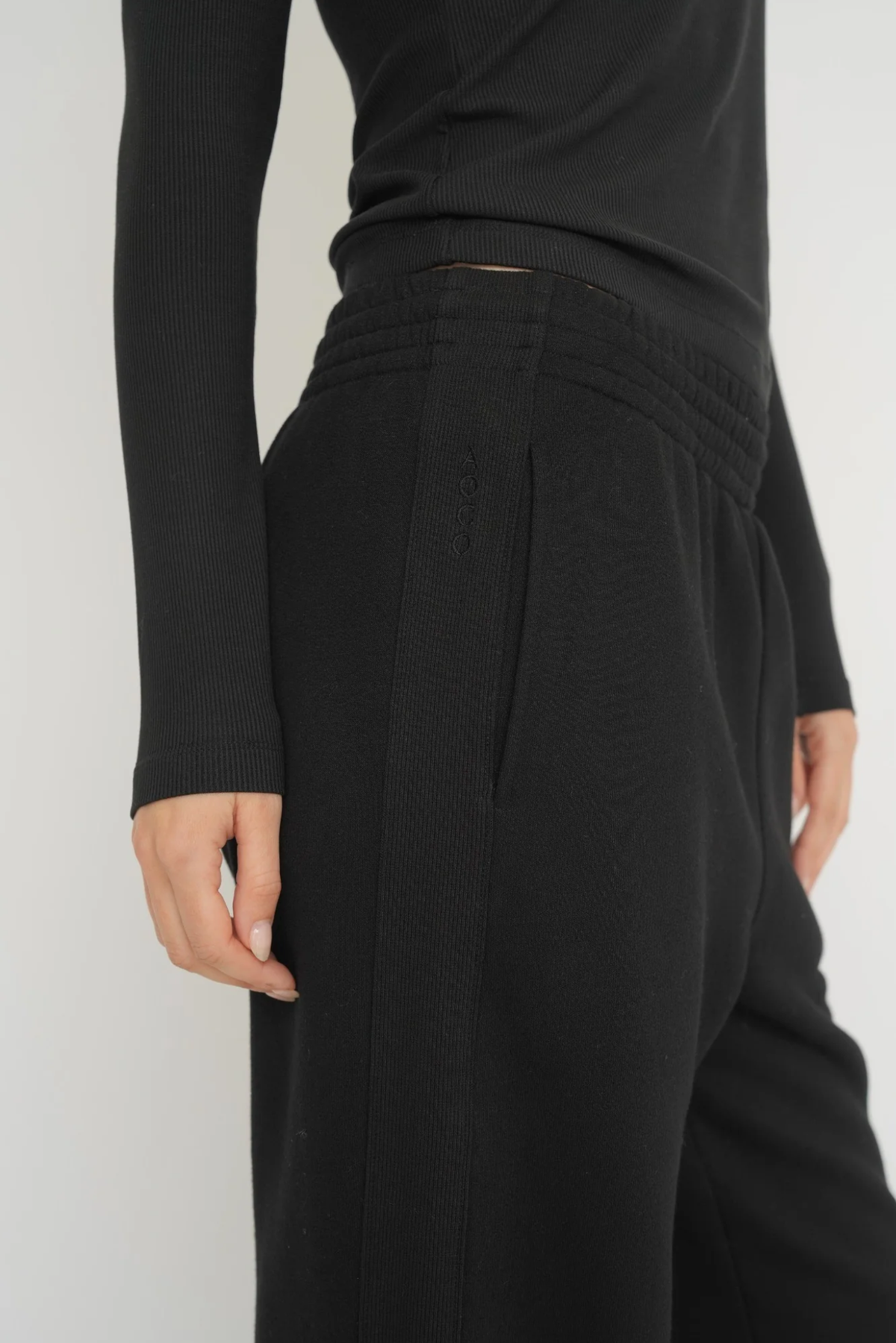 Upgrade your downtime with the French Terry Wide Leg Pants from AOCO. Crafted from ultra-soft fabrics, these chic bottoms provide a flattering, relaxed fit.