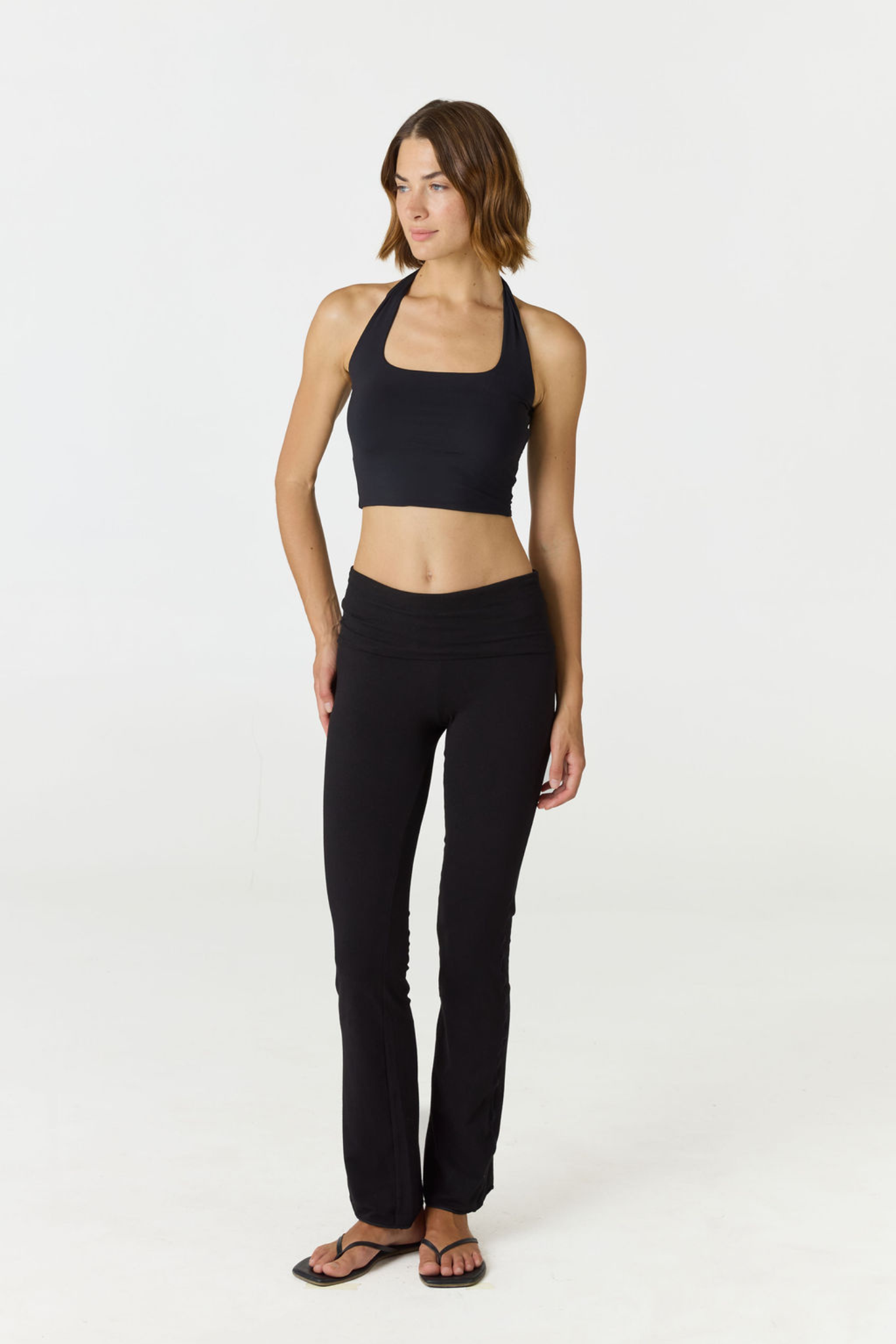 Refresh your summer wardrobe with the Mia Cropped Halter from AOCO. Featuring a chic halter neckline and a flattering cropped fit, it's a warm weather must.
