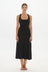 AOCO Capri Cross Back Halter Dress Black