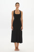 AOCO Capri Cross Back Halter Dress Black