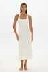 AOCO Capri Cross Back Halter Dress Ivory