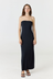 Make a statement in the Cara Bandeau Dress in black from AOCO. This stunning strapless design features a flattering silhouette, making it your perfect evening go-to.