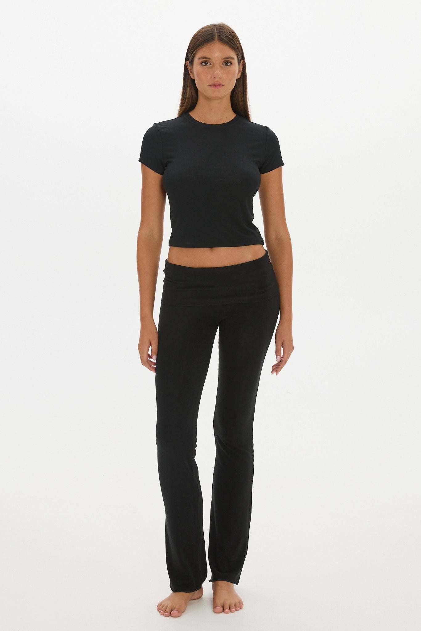 AOCO Carly Baby Tee Black