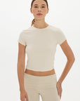 Loose The Label Carly Baby Tee Cream