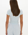 Loose The Label Carly Baby Tee Pale Azure