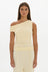AOCO Chloe Off Shoulder Top - Butter Yellow